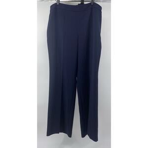 NWT Talbots Womens Navy Crepe Seasonless Lined Pants Stretch 16